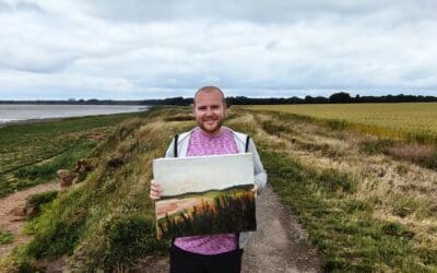 Ashes to art: the Liverpool artist turning cremation ashes into paintings of memory